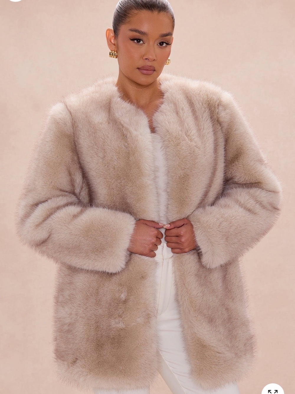Faux fur jacket